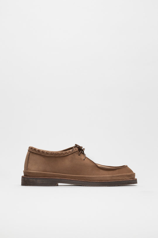 Men's Apron Toe Moccasin Garamor | Tobacco Brown Nubuck