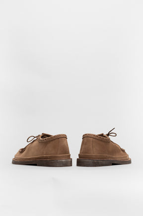 Men's Apron Toe Moccasin Garamor | Tobacco Brown Nubuck
