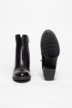 Ankle Boot Belle | Black Calf Leather