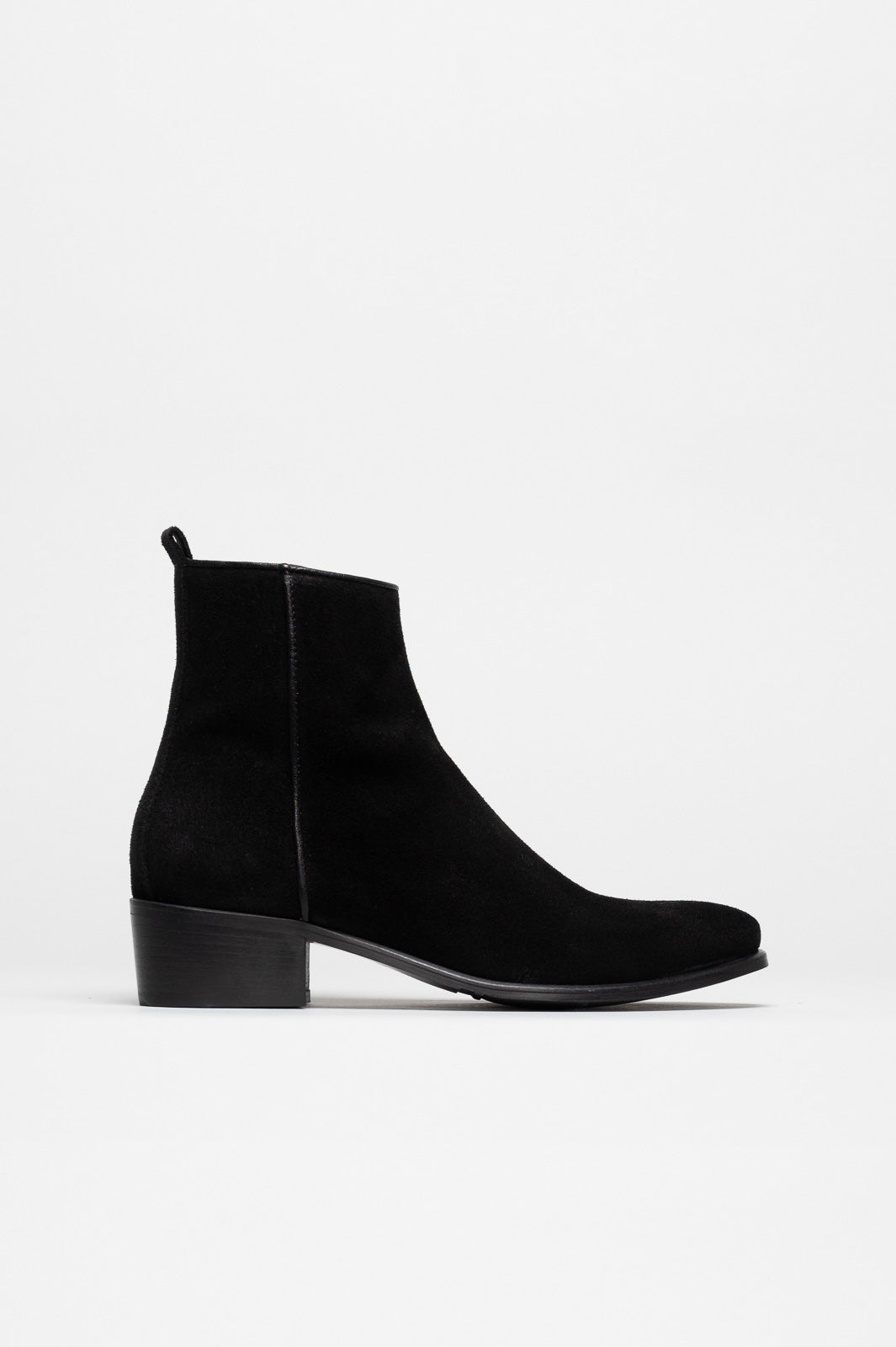 Zip Boot Zoe | Velvet Black Suede