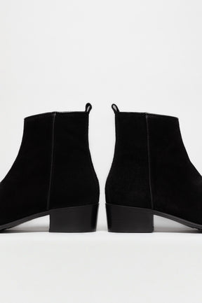 Zip Boot Zoe | Velvet Black Suede