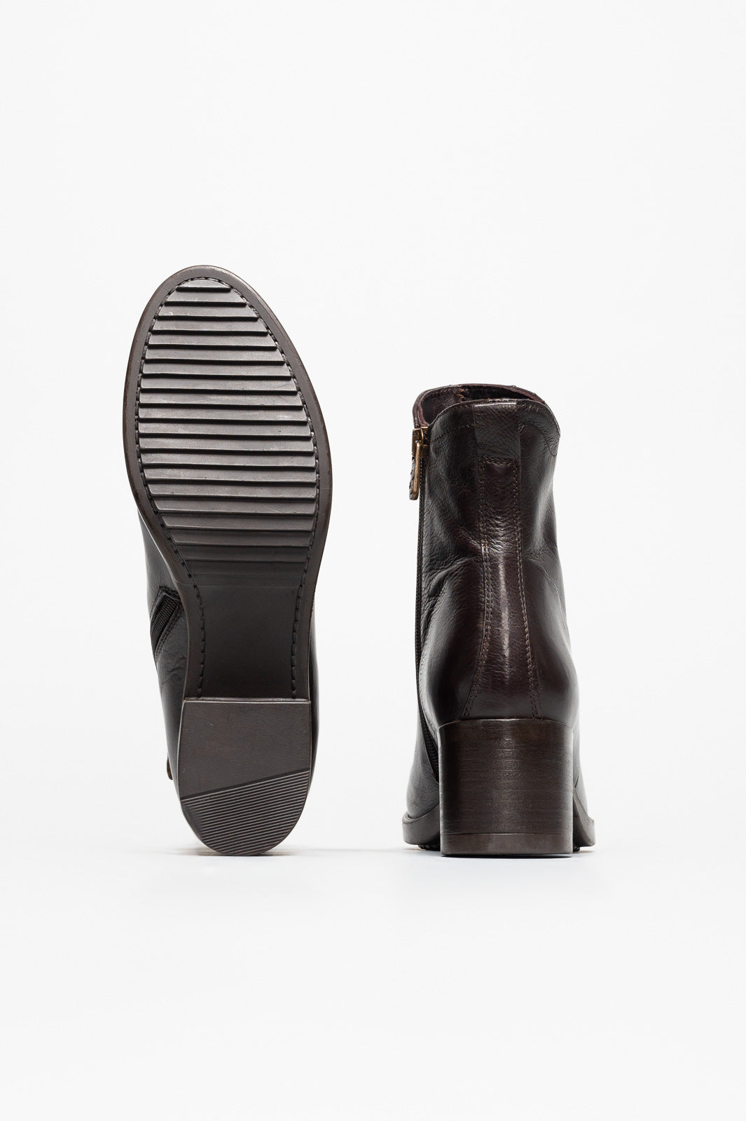 Heeled Boot Layla | Rustic Brown Calf Leather