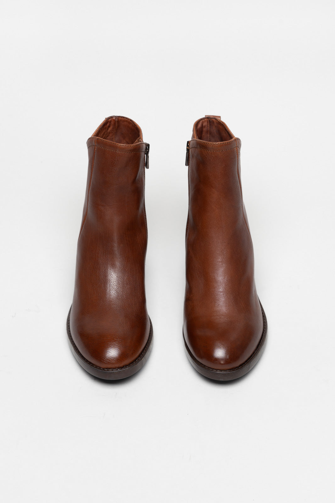 Heeled Boot Layla | Nutmeg Brown Calf Leather