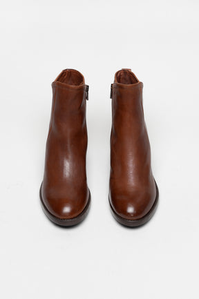 Heeled Boot Layla | Nutmeg Brown Calf Leather