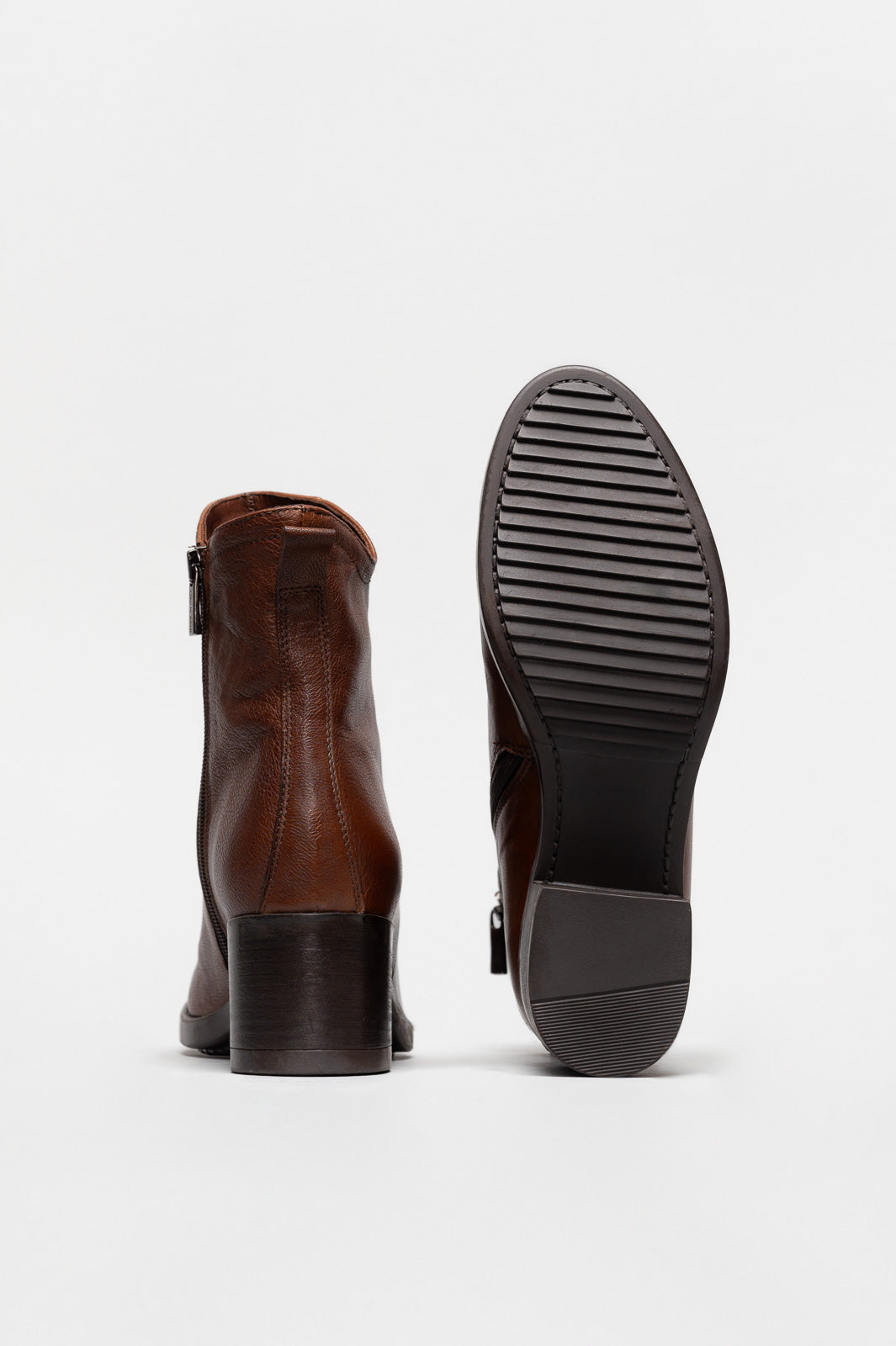 Heeled Boot Layla | Nutmeg Brown Calf Leather