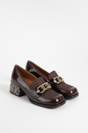 Loafer Pump Boal | Brown Patent Nappa Leather