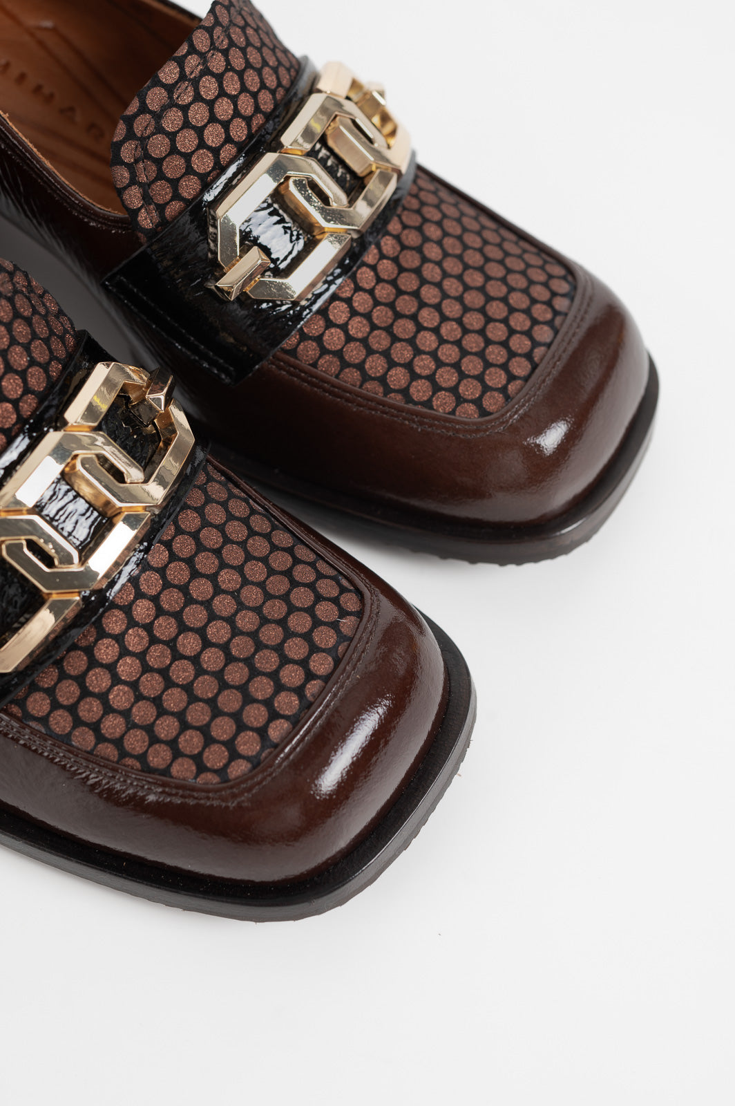 Loafer Pump Boal | Brown Patent Nappa Leather