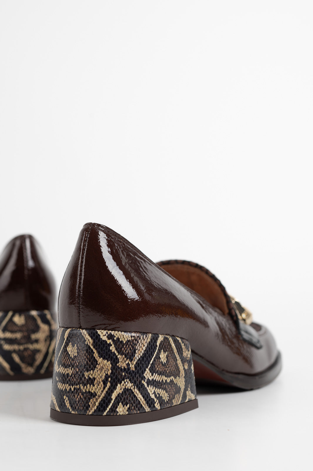 Loafer Pump Boal | Brown Patent Nappa Leather