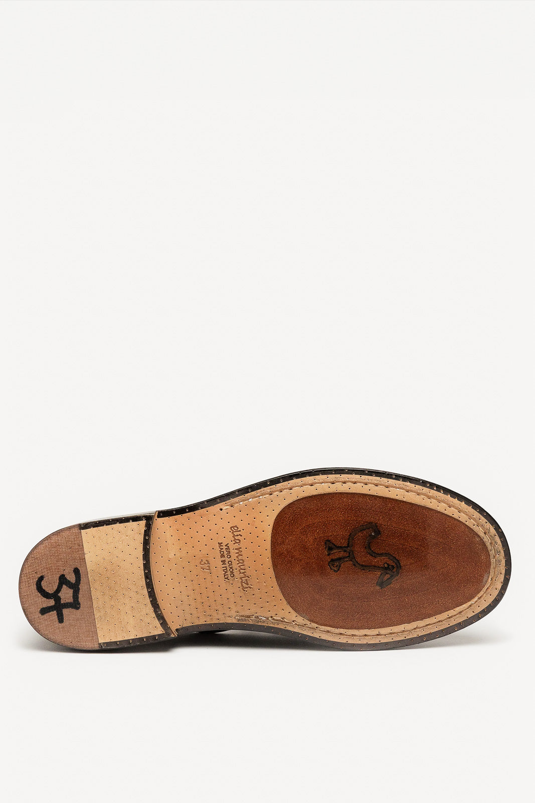 Penny Loafer Pia Studs | Black Calf Leather