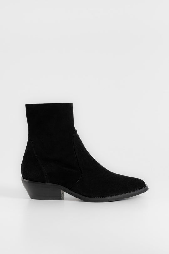 Cuban Boot Sierra | Black Suede