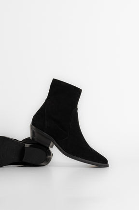 Cuban Boot Sierra | Black Suede