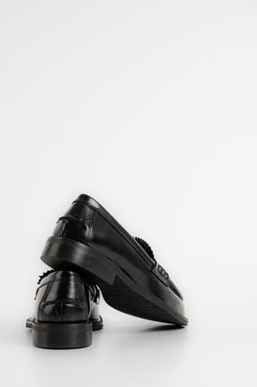 Penny Loafer Zina | Black Abrasivato Leather