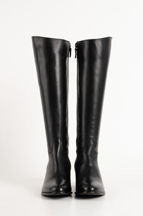 Signature High Boot Viona 6cm | Black Calf Leather