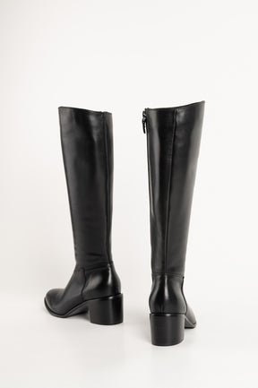 Signature High Boot Viona 6cm | Black Calf Leather