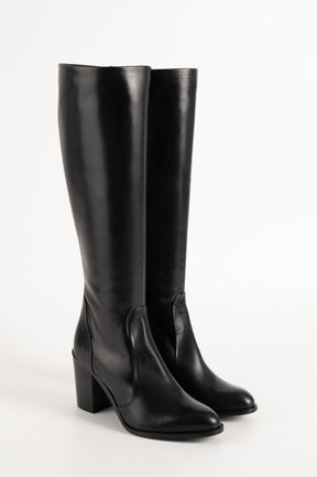 Signature High Boot Viona 8cm | Black Calf Leather