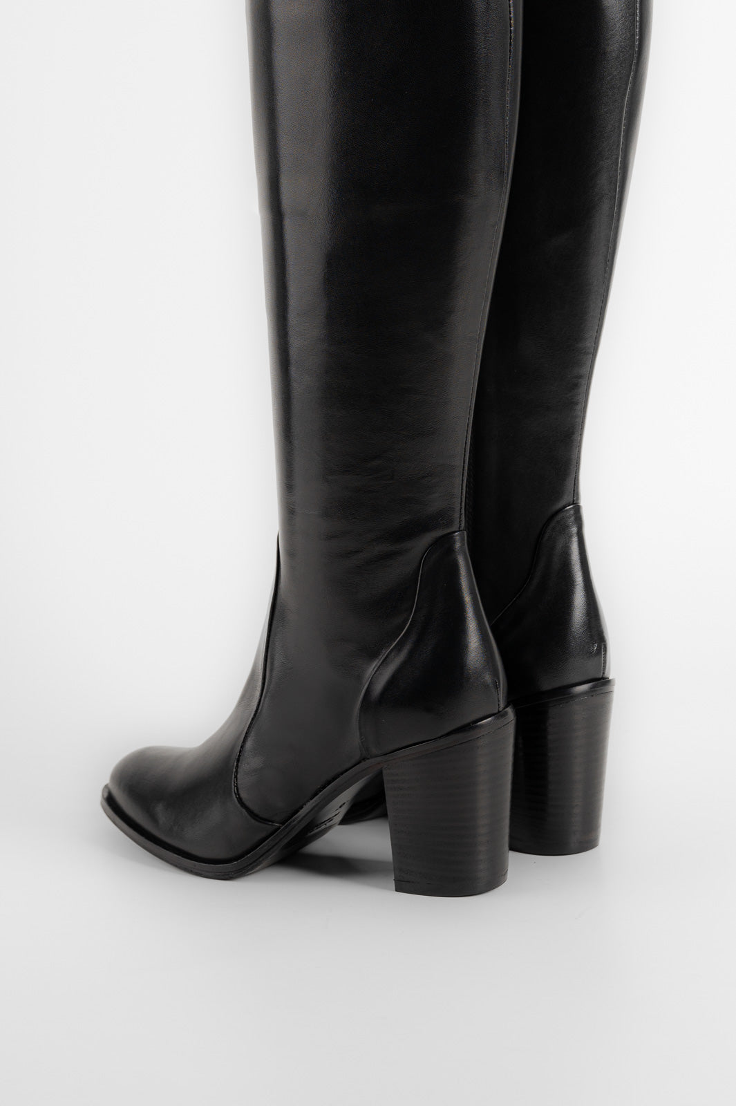 Signature High Boot Viona 8cm | Black Calf Leather