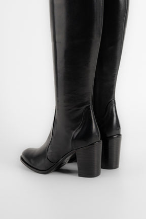 Signature High Boot Viona 8cm | Black Calf Leather