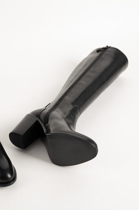 Signature High Boot Viona 8cm | Black Calf Leather