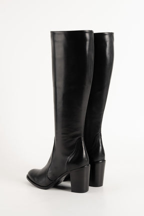 Signature High Boot Viona 8cm | Black Calf Leather