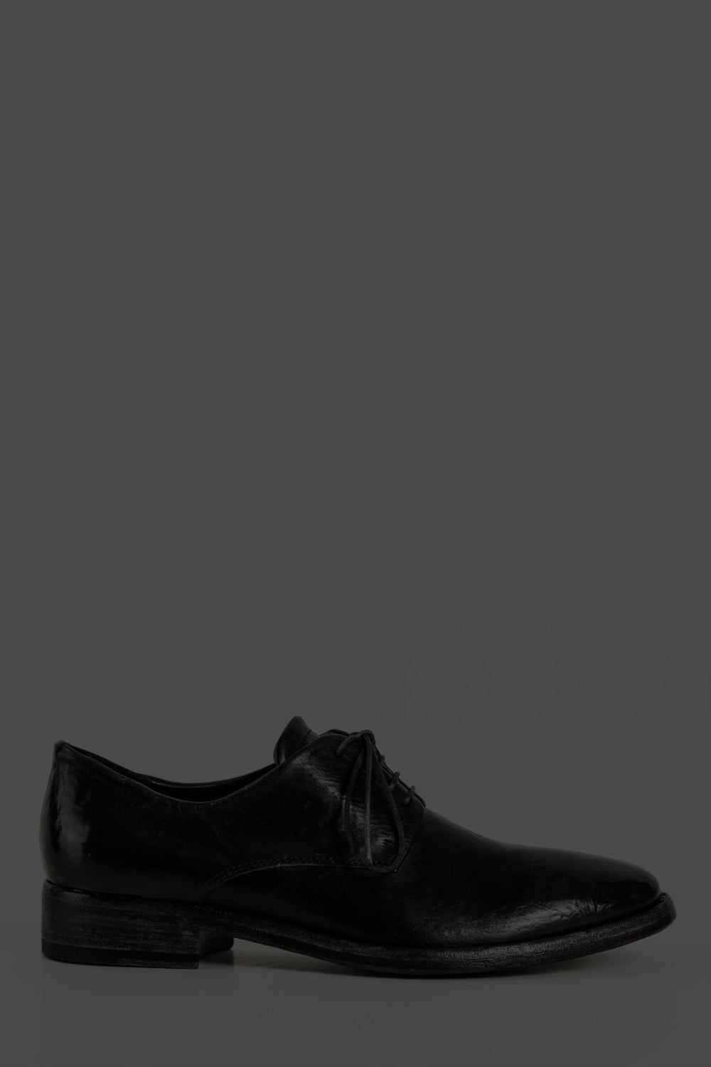 Derby Babette | Black Washed Calf Leather