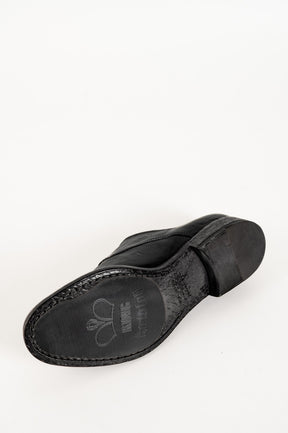 Derby Babette | Black Washed Calf Leather