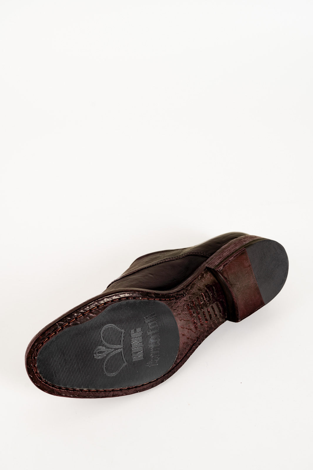 Derby Babette | Brown Washed Calf Leather