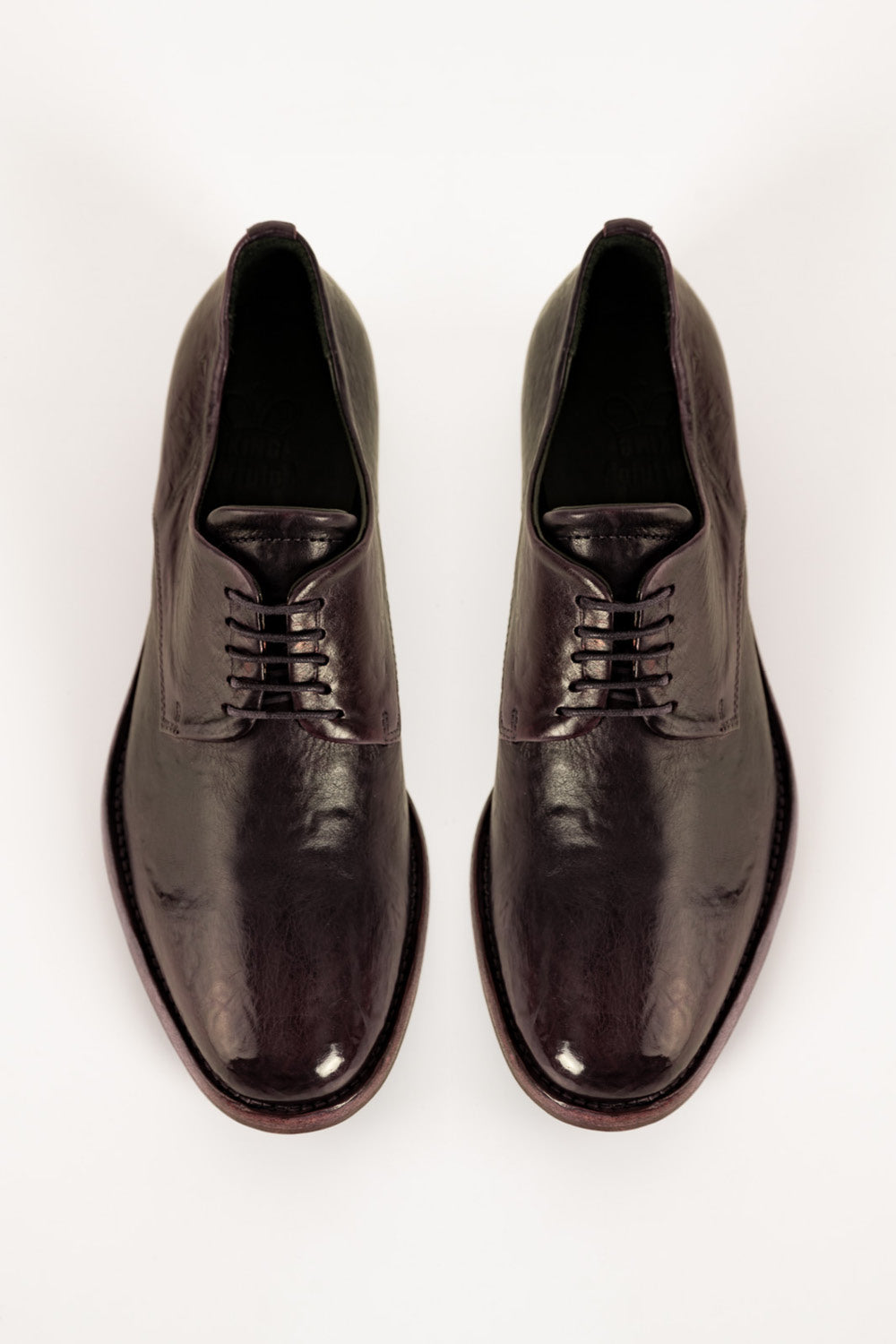 Derby Babette | Brown Washed Calf Leather