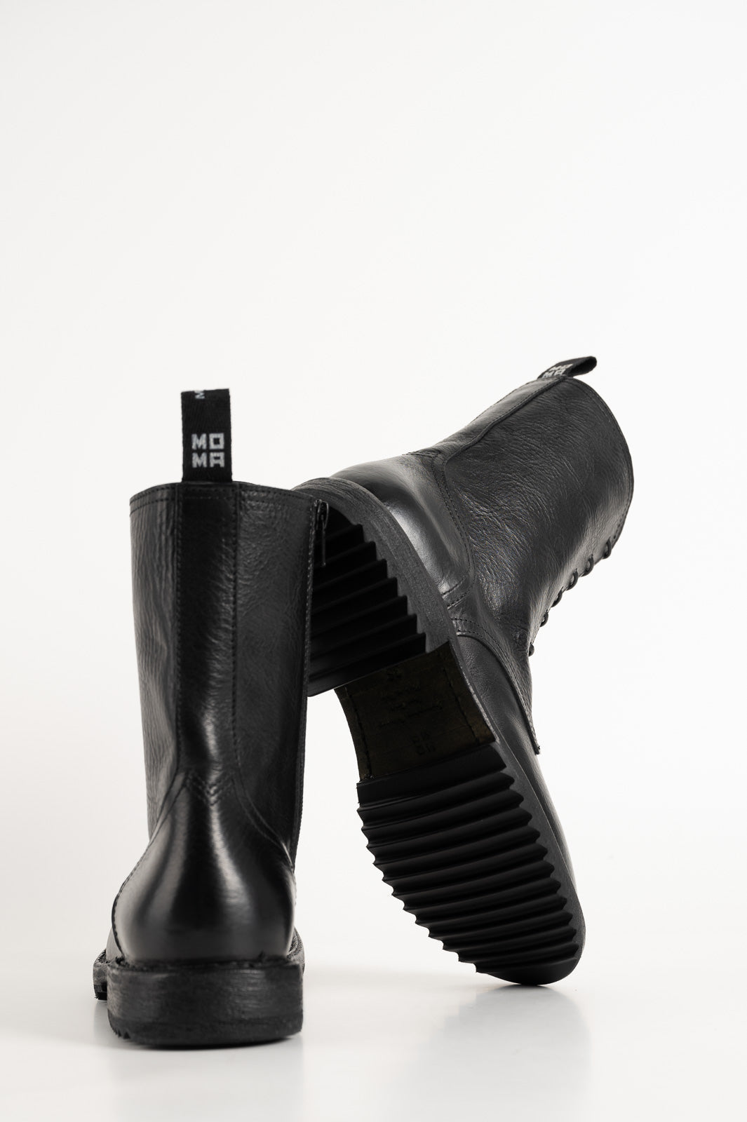 Lace-up Boot Kobe | Raw Black Calf Leather
