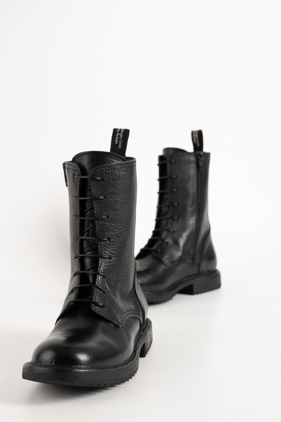 Lace-up Boot Kobe | Raw Black Calf Leather