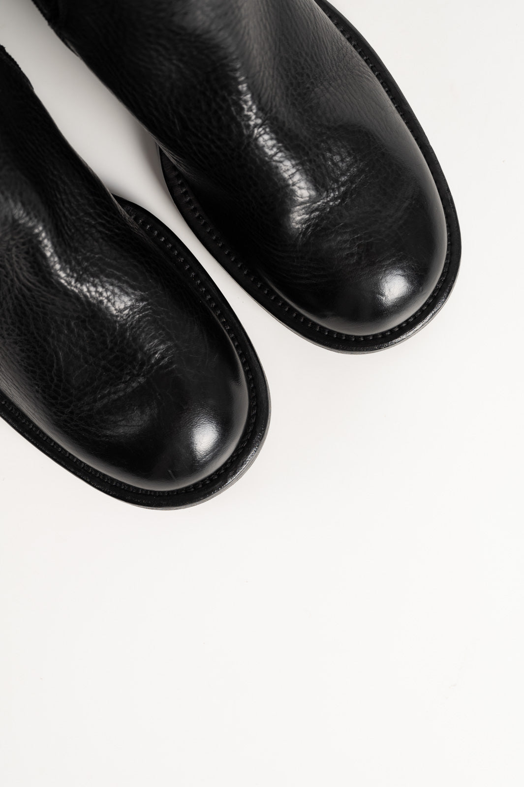 High Boot Arizona | Raw Black Calf Leather
