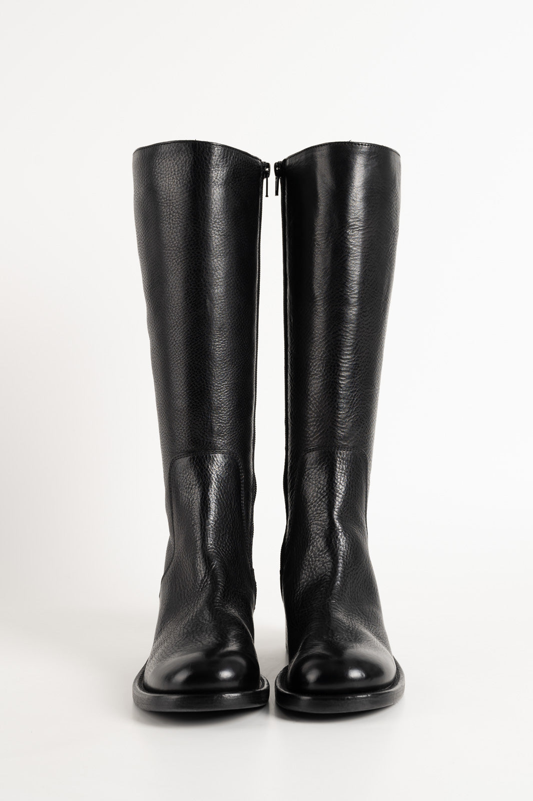 High Boot Arizona | Raw Black Calf Leather