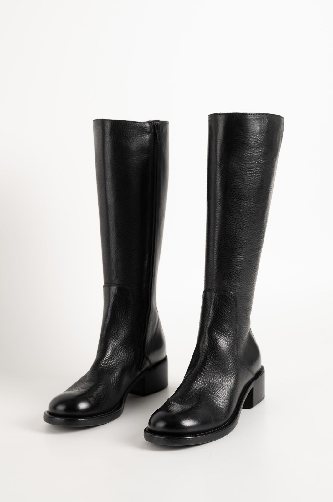 High Boot Arizona | Raw Black Calf Leather