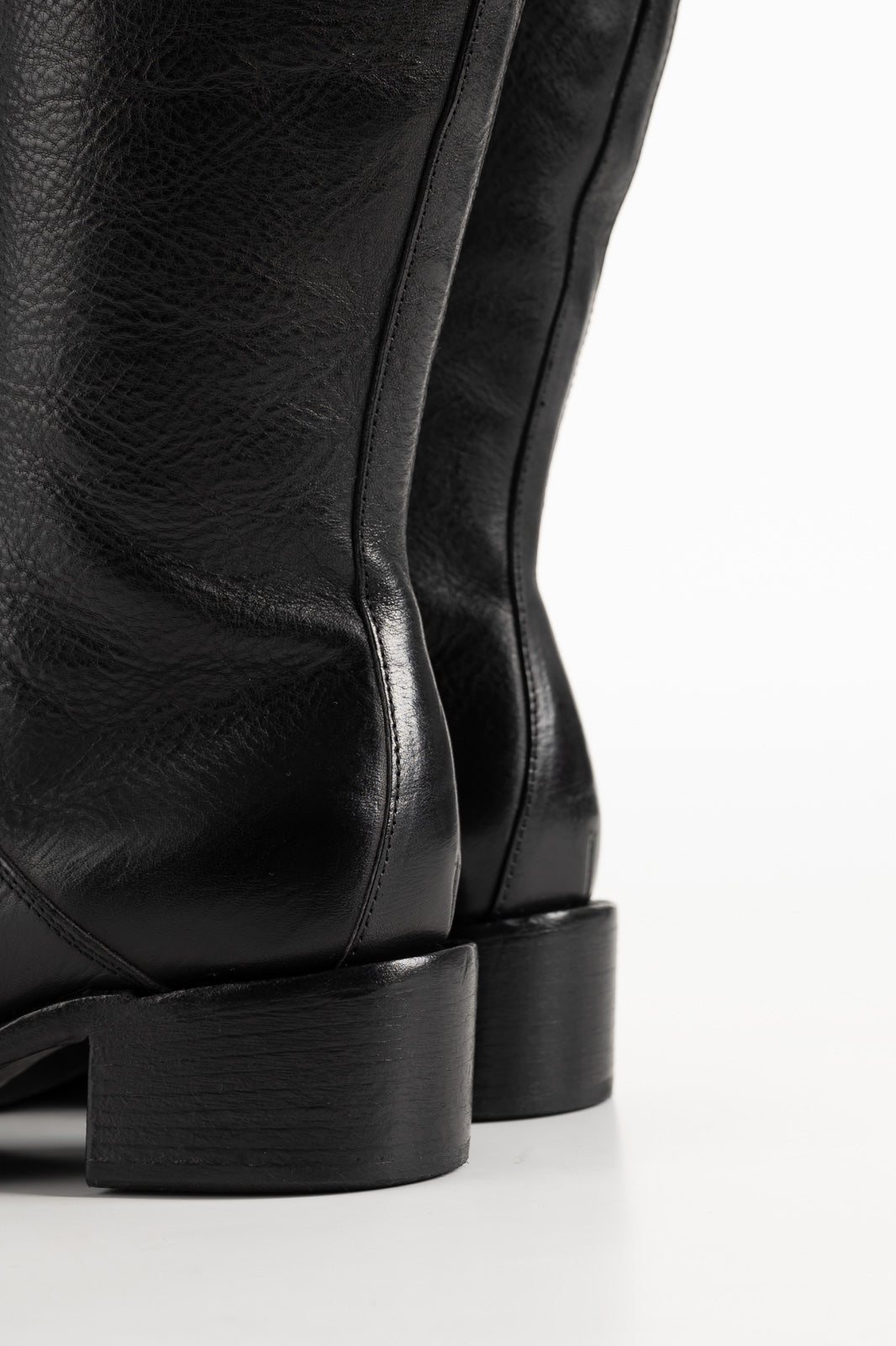 High Boot Arizona | Raw Black Calf Leather