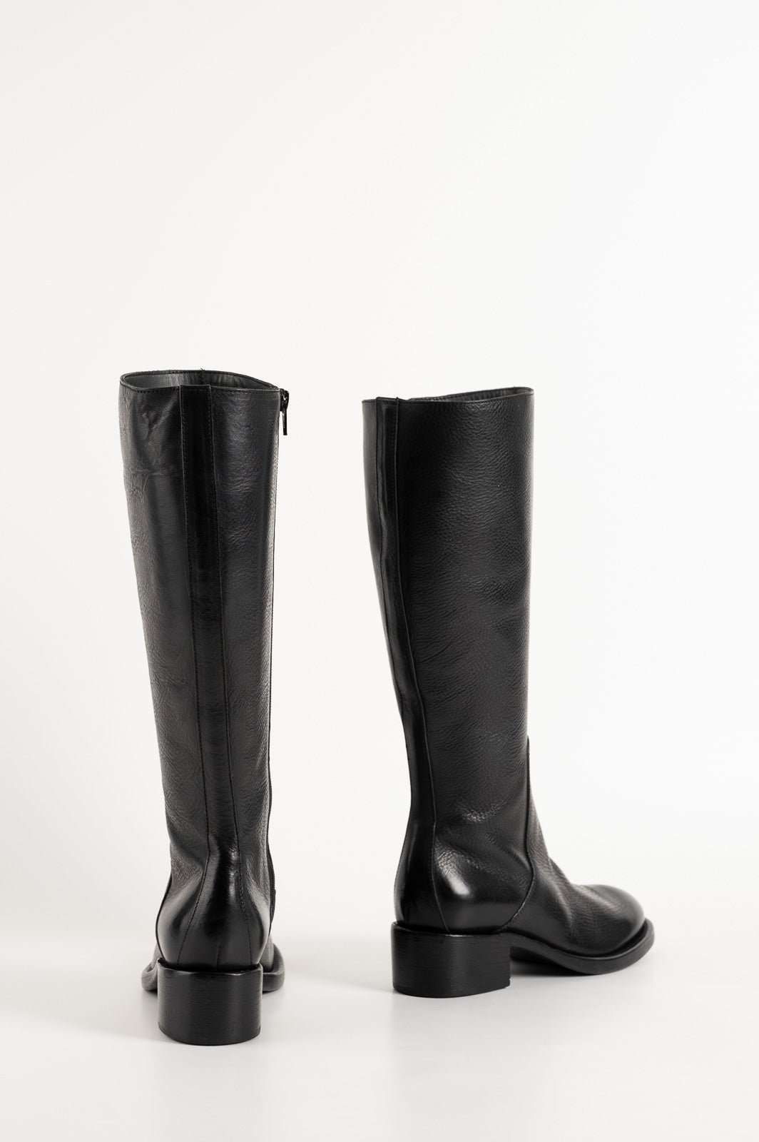 High Boot Arizona | Raw Black Calf Leather