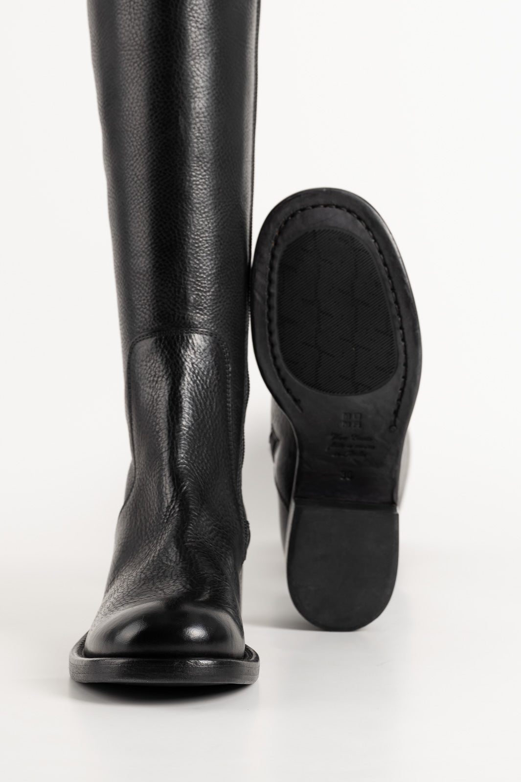 High Boot Arizona | Raw Black Calf Leather