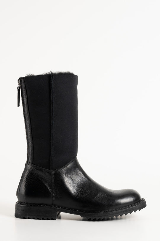 Zip Boot Kobe | Raw Black Calf Leather