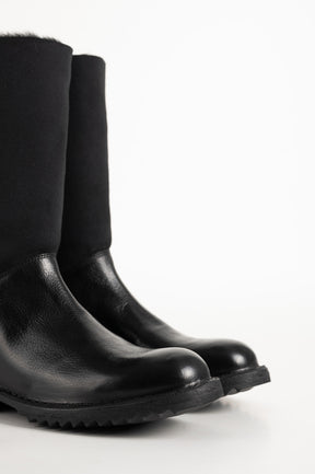 Zip Boot Kobe | Raw Black Calf Leather