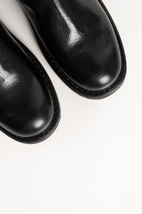 Zip Boot Kobe | Raw Black Calf Leather