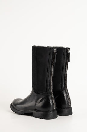 Zip Boot Kobe | Raw Black Calf Leather