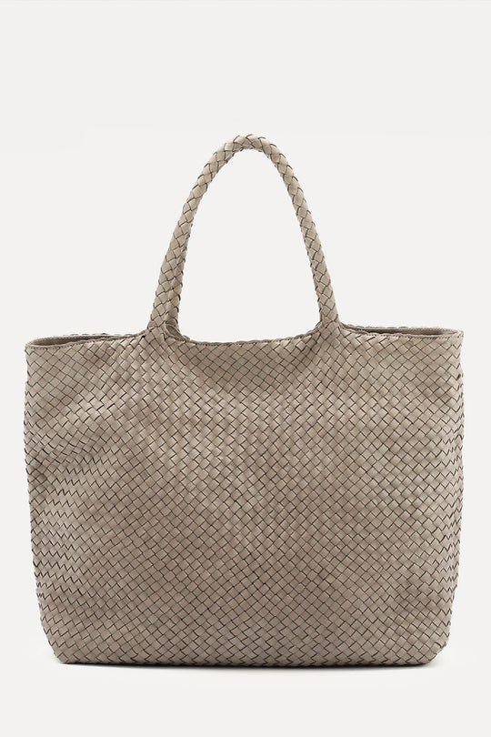 Tote Bag Class | Sage Grey Woven Calf Leather