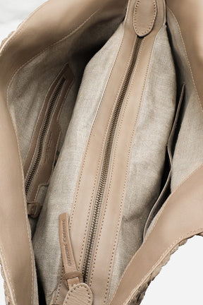Tote Bag Class | Sage Grey Woven Calf Leather