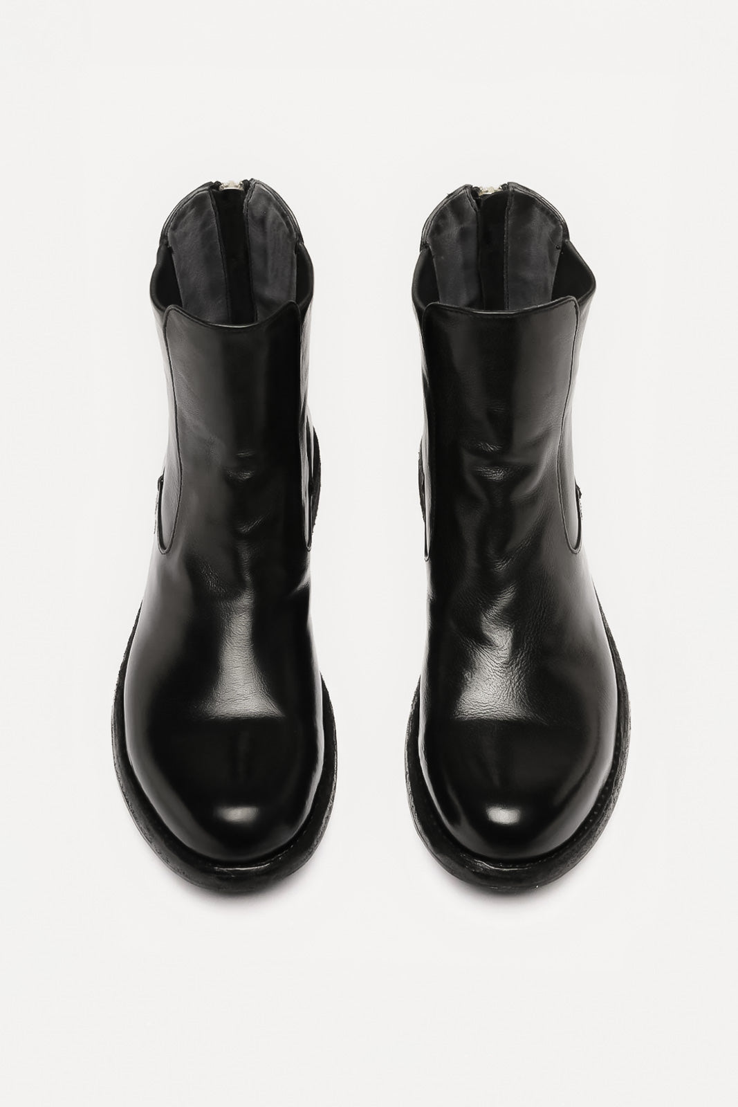 Zipper Boot Legrand | Black Washed Buffalo Leather