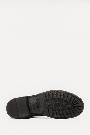 Zipper Boot Legrand | Black Washed Buffalo Leather