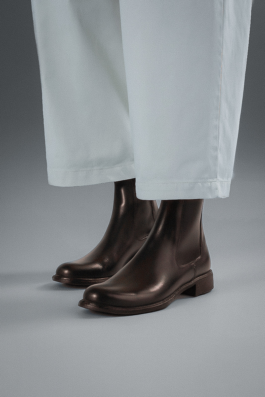 Zipper Boot Legrand | Brown Washed Buffalo Leather