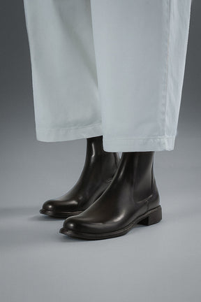 Zipper Boot Legrand | Black Washed Buffalo Leather
