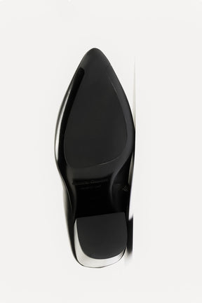 Heeled Ankle Boot Sevre | Black Nappa Leather
