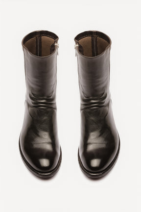 Zip-Stretch Boot Lison | Ebano Washed Buffalo Leather