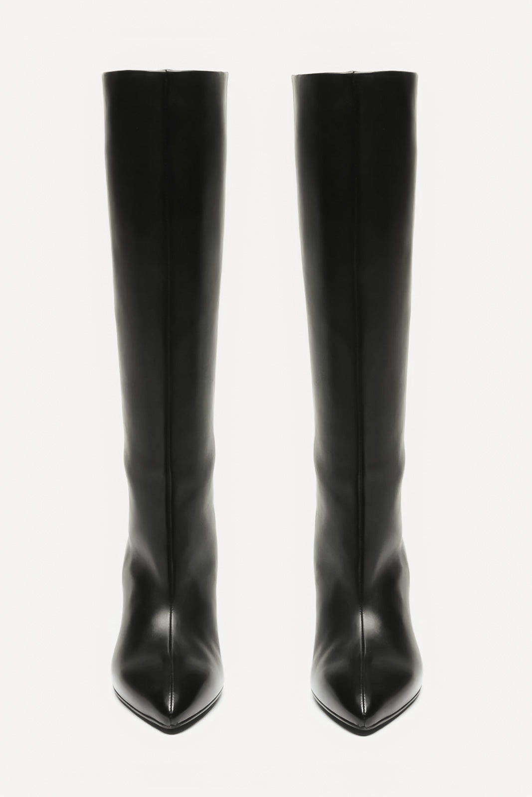 Heeled High Boot Sevre | Black Nappa Leather