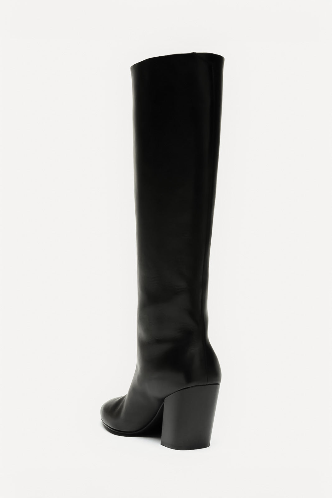 Heeled High Boot Sevre | Black Nappa Leather