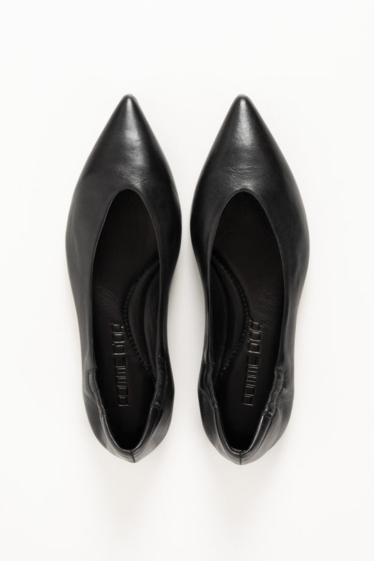 Ballet Flat Ingrid | Black Nappa Leather